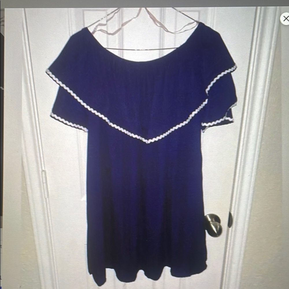 Elegant Navy Blue Women's Dress